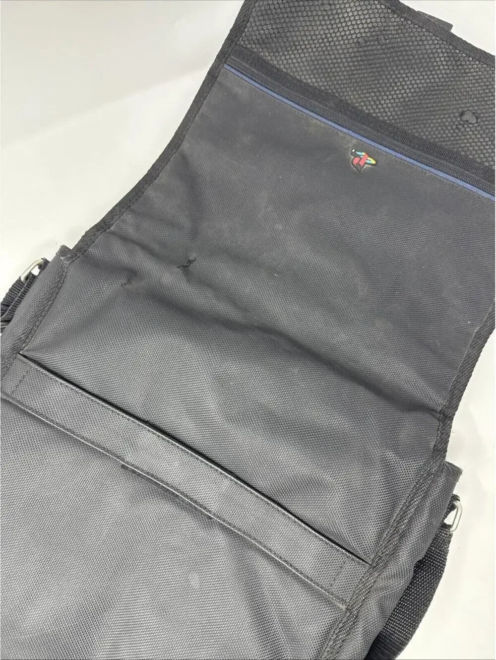Vintage Sony Playstation PS1 PS2 Official Black Messenger Bag System Carry Case